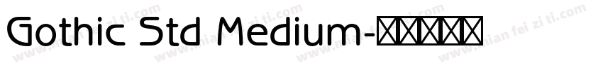 Gothic Std Medium字体转换